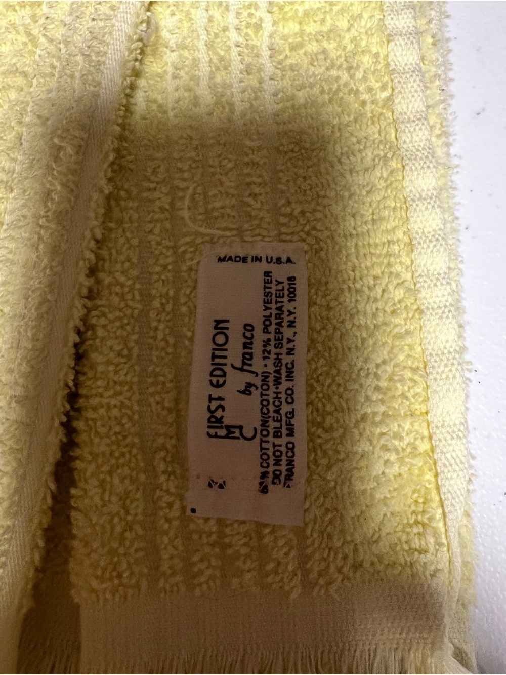 Yellow Franco  Hanging Kitchen towel - Picture 3 of 3
